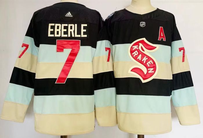 Seattle Kraken 2024 Winter Classic Player Jersey Off White NO.7 EBERLE