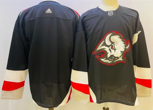 Buffalo Sabres Jersey Reverse Retro Black NO Number