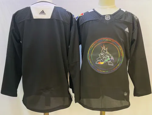 Arizona Coyotes  2022 Pride Night Jersey Black NO Number
