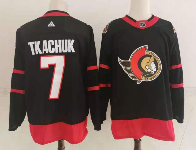 Ottawa Senators 20/21 Reverse Retro Jersey Black NO.7 TKACHUK