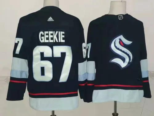 Seattle Kraken Away Player Jersey Navy NO.67 GEEKIN
