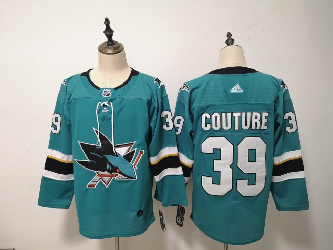San Jose Sharks Alternate Player Jersey Green NO.39 COUTURE