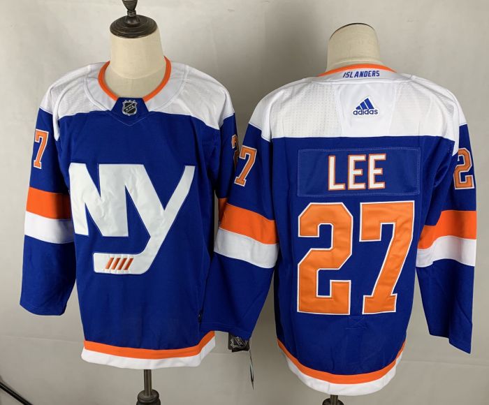 New York IslandersAlternate Player Jersey Blue  NO.27 LEE