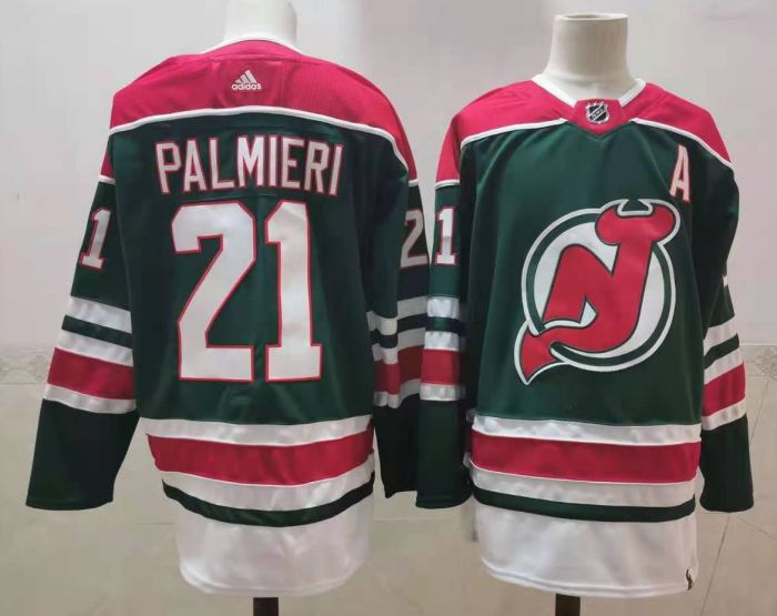 New Jersey Devils Jersey Retro 2.0 Green NO.21 PALMIERI