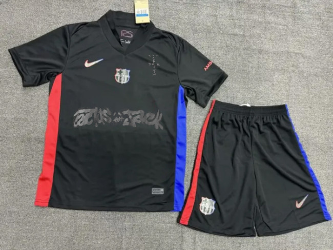 Barcelona X TRAVIS SCOTT Limited Edition Away Kids Suit 24/25