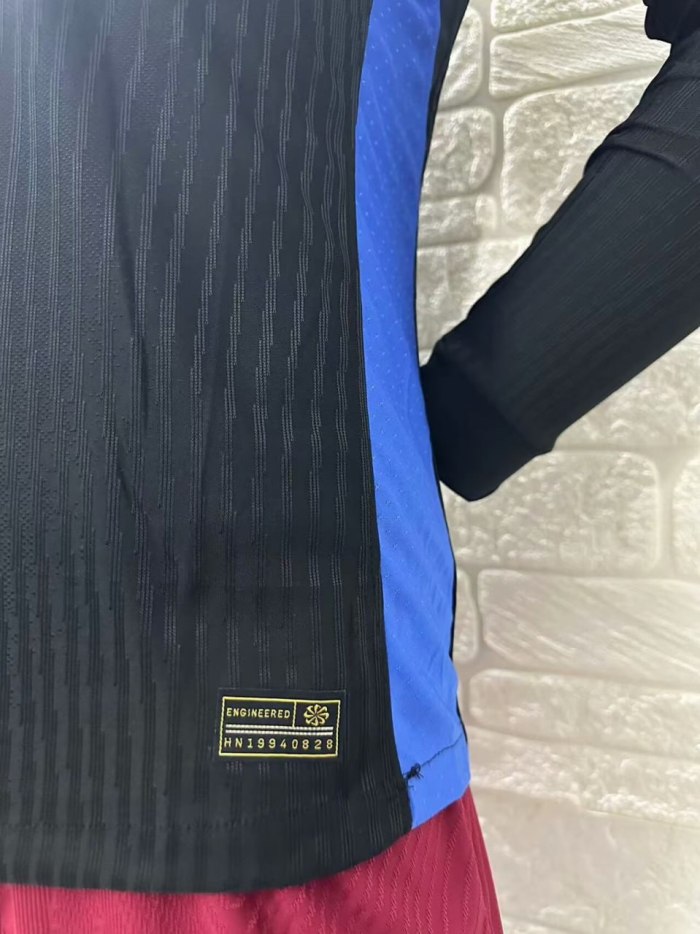 Barcelona Away Player Long Sleeve Jersey 24/25