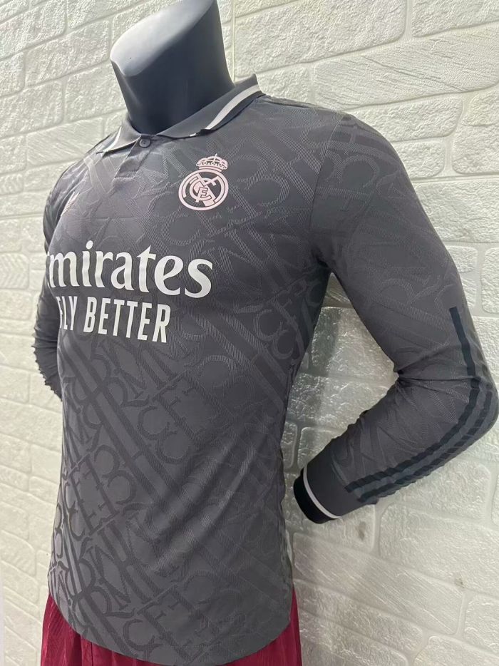 Real Madrid Third Player Long Sleeve Jersey 24/25