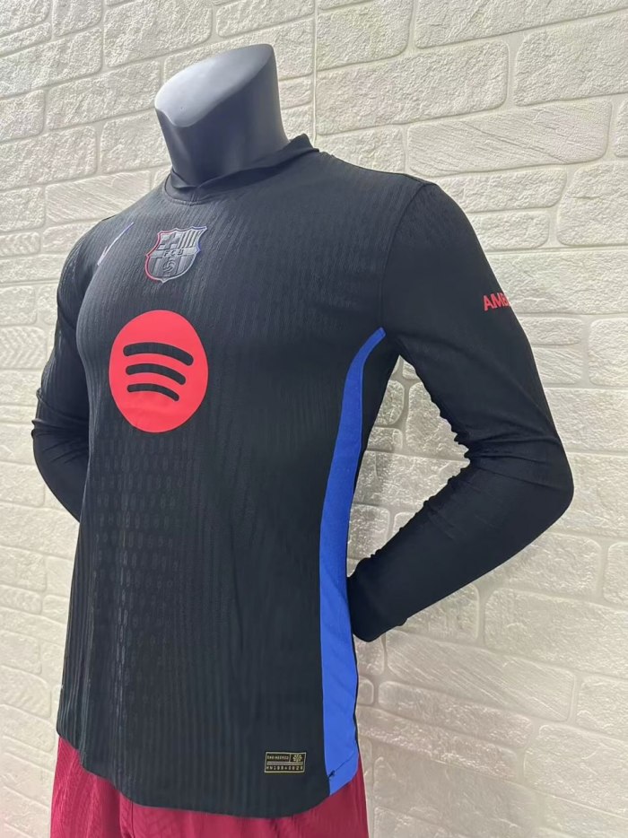 Barcelona Away Player Long Sleeve Jersey 24/25