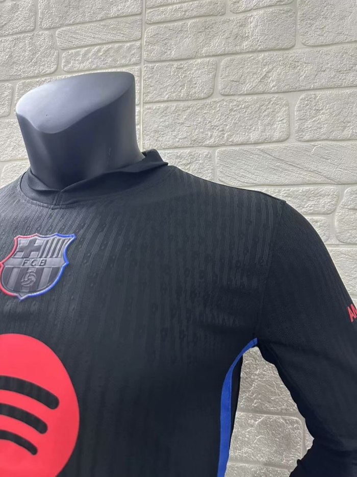 Barcelona Away Player Long Sleeve Jersey 24/25