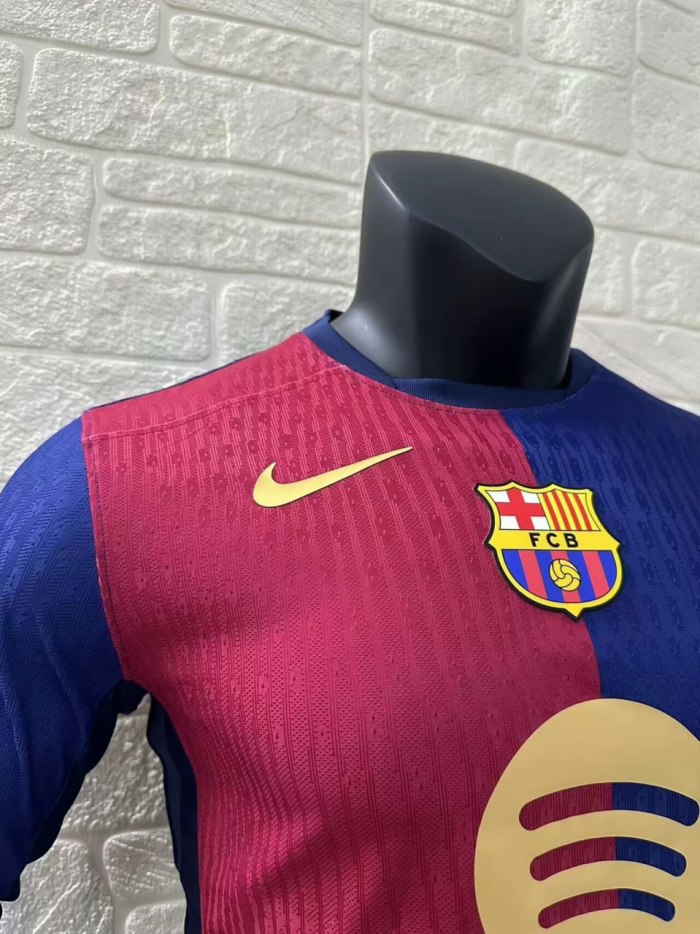 Barcelona Home Player Long Sleeve Jersey 24/25