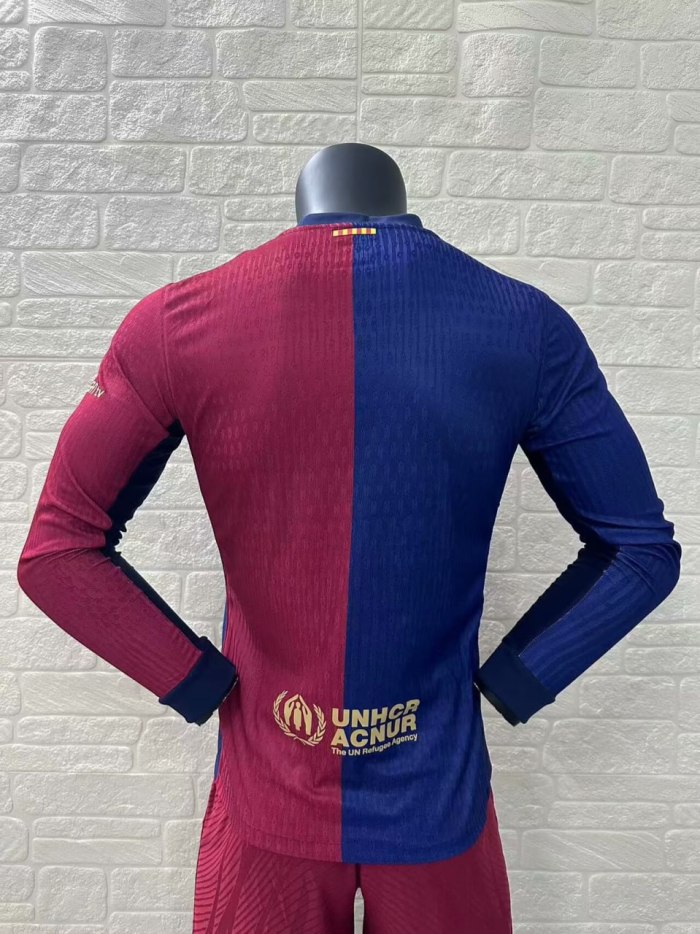 Barcelona Home Player Long Sleeve Jersey 24/25