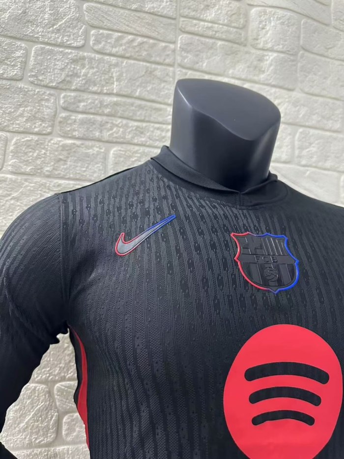 Barcelona Away Player Long Sleeve Jersey 24/25