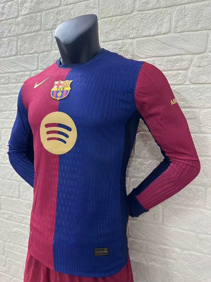 Barcelona Home Player Long Sleeve Jersey 24/25