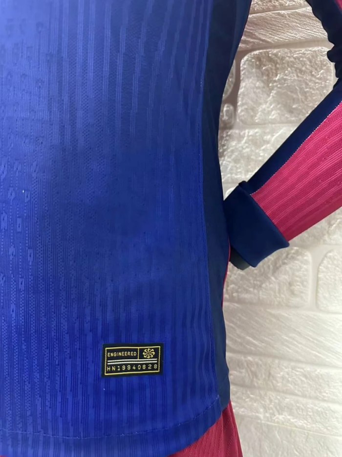 Barcelona Home Player Long Sleeve Jersey 24/25
