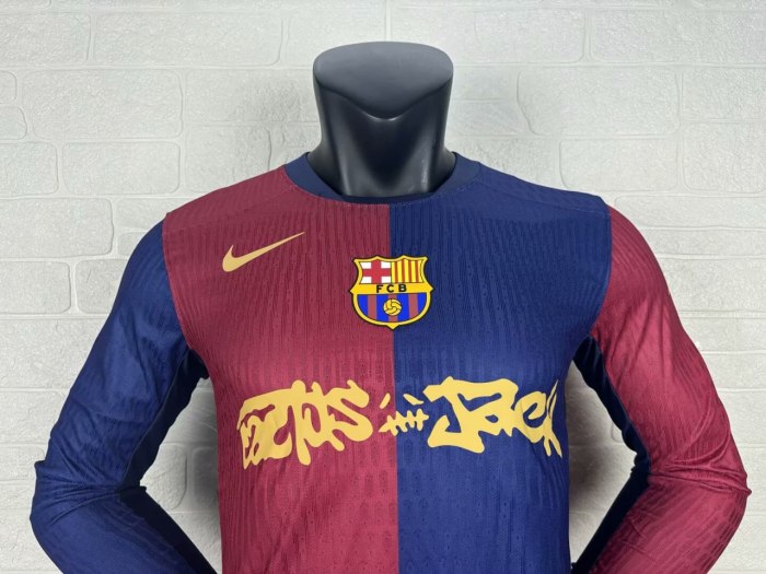 Barcelona X TRAVIS SCOTT Limited Edition Player Long Sleeve Jersey 24/25