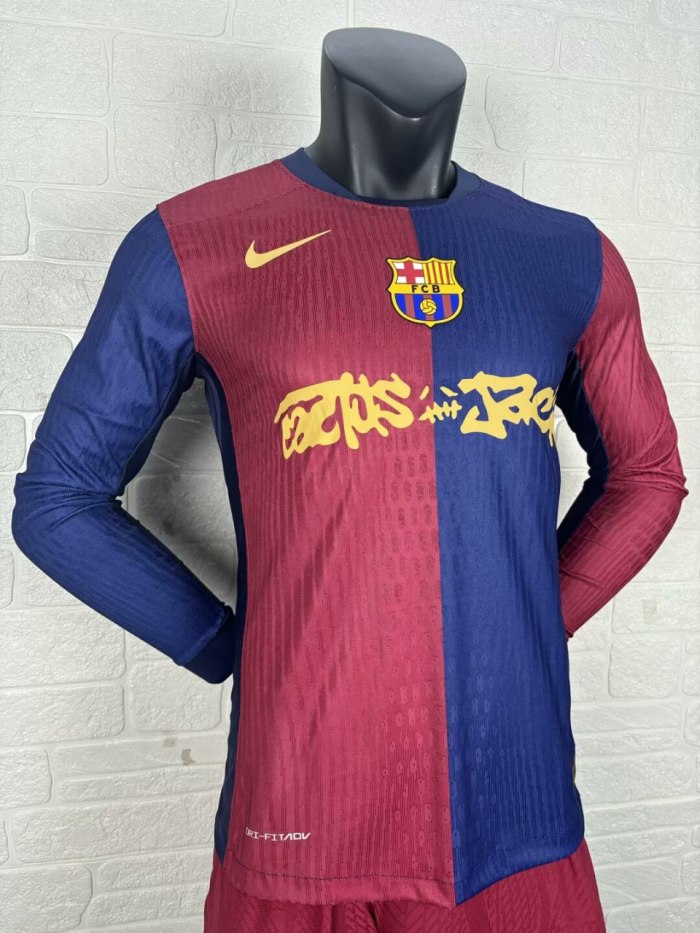 Barcelona X TRAVIS SCOTT Limited Edition Player Long Sleeve Jersey 24/25