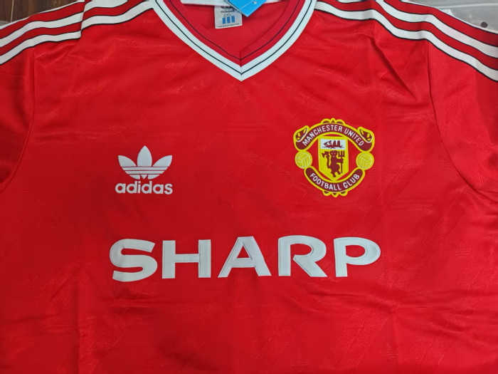 Manchester United Home Retro Jersey 1986