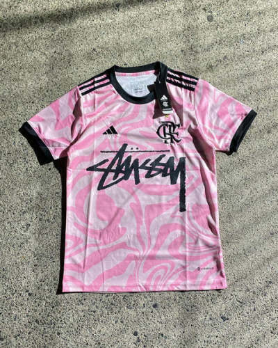 Stussy x Flamengo Pink Jersey Special Edition