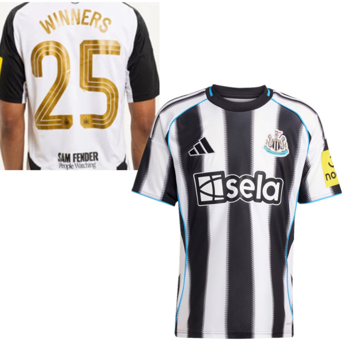 Newcastle United Man Home Carabao Cup 2025 Winners Shirt