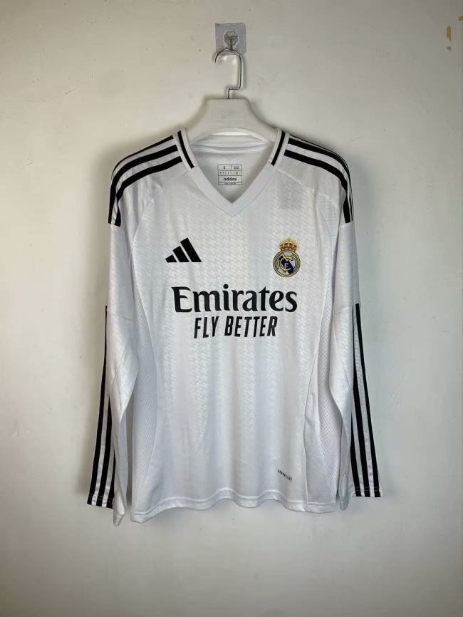 Real Madrid Home Man Long Sleeve Jersey 24/25