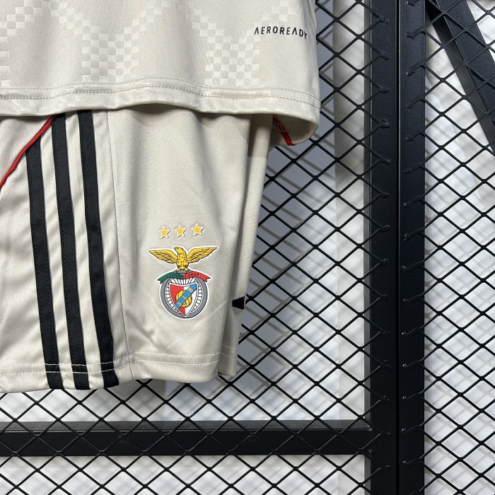 Benfica Beige Away Kids Suit 25/26