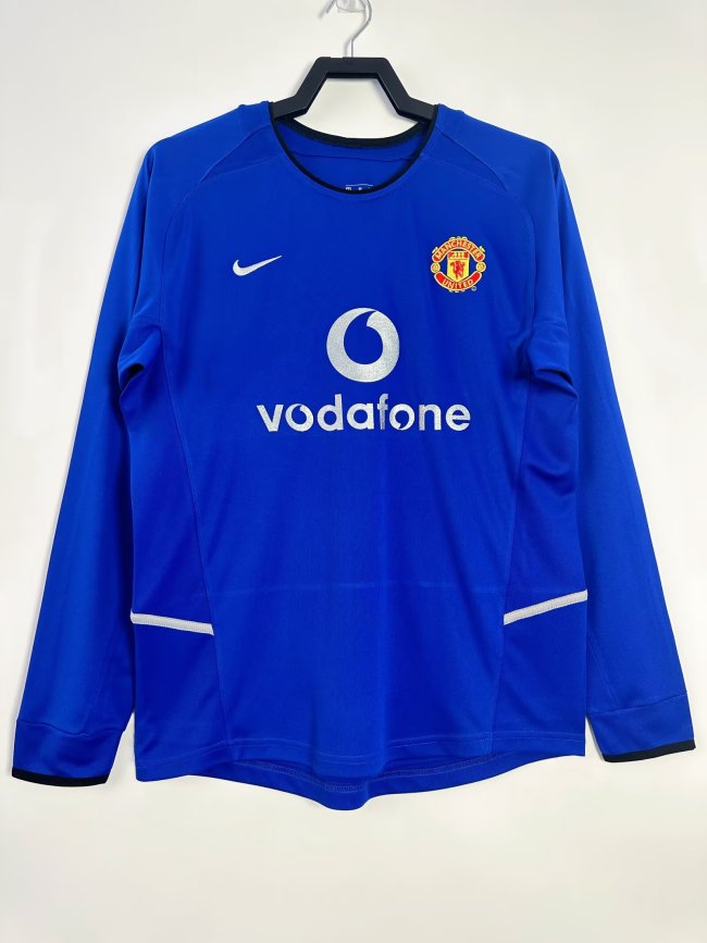 Manchester United Third Retro Loog Sleeve Jersey 2002/04