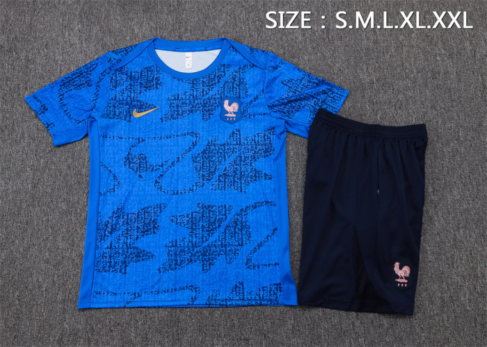 France Training Short Sleeve Suit 24/25