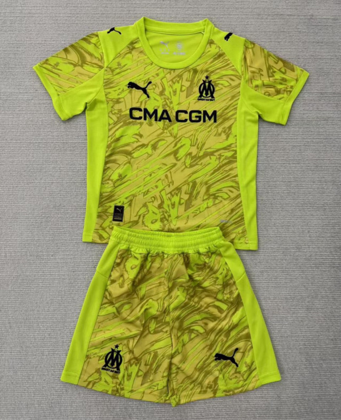 Marseille Goalkeeper Kids Suit 25/26 Yellow