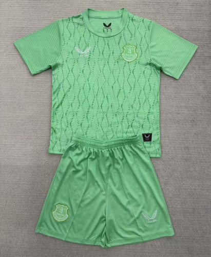 Everton Green Goalkeeper Kids Suit 25/26