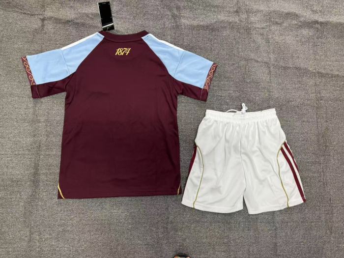 Aston Villa Home Kids Suit 25/26