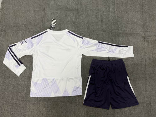 Manchester United Away Long Sleeve Kids Suit 25/26