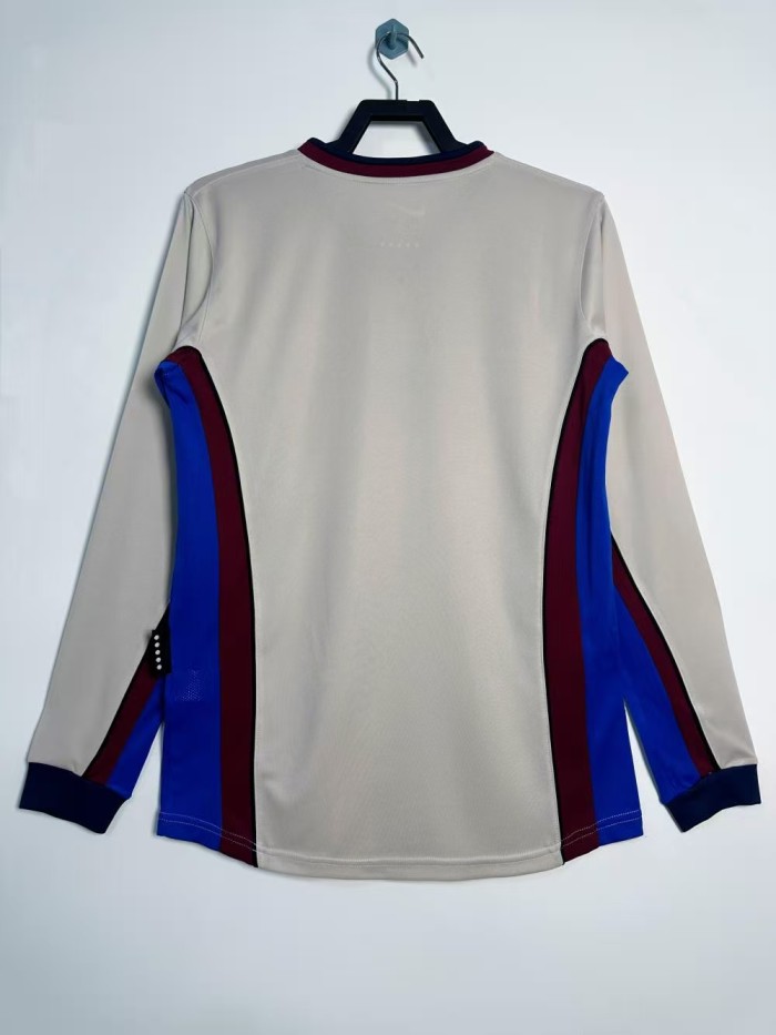 Barcelona Away Retro Long Sleeve Jersey 1998/99