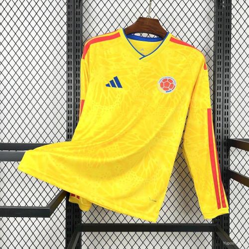 Colombia 2026 World Cup Home Long Sleeve Men Jersey