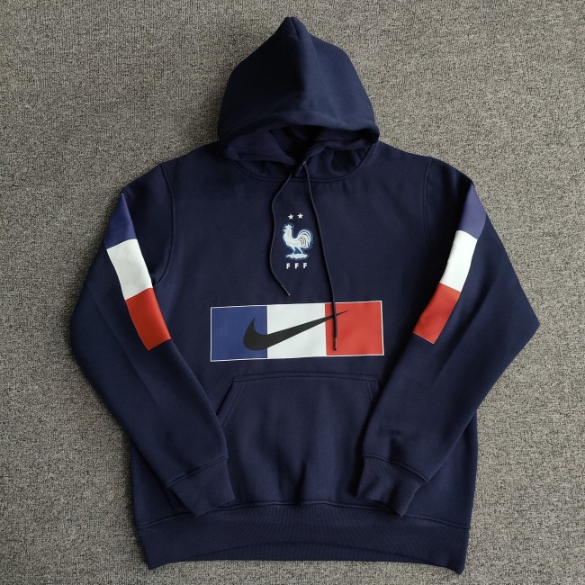 France Fleece Lined Hoodie （Multiple colors）