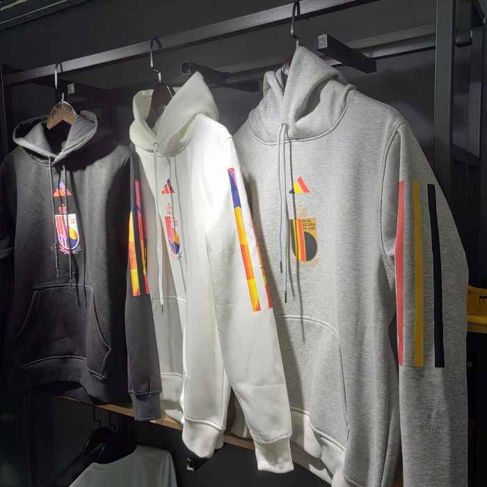Belgium Football Fleece Lined Hoodie （Multiple colors）