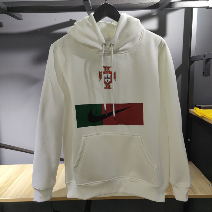 Portugal Football Fleece Lined Hoodie （Multiple colors）