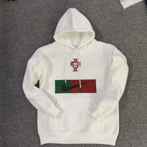 Portugal Football Fleece Lined Hoodie （Multiple colors）