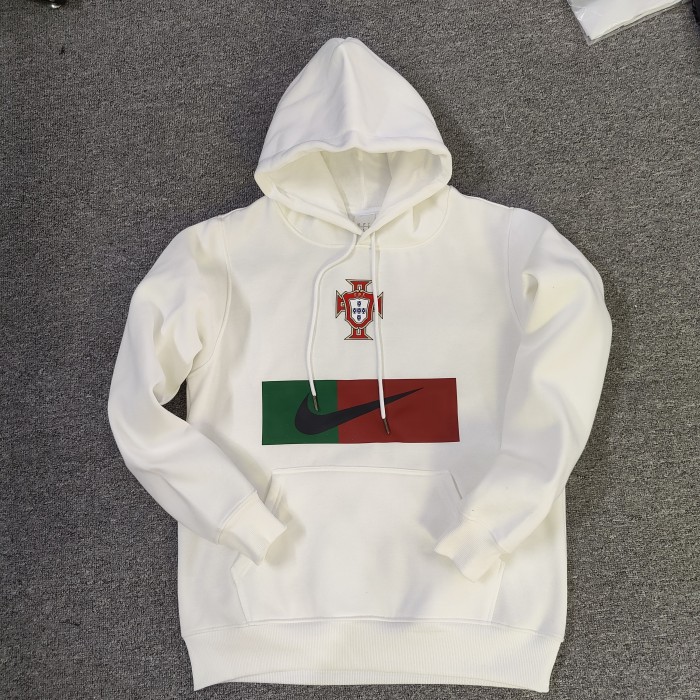 Portugal Football Fleece Lined Hoodie （Multiple colors）