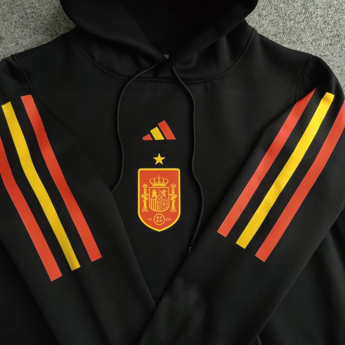 Spain Football Fleece Lined Hoodie （Multiple colors）