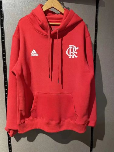 Flamengo Football Fleece Lined Hoodie （Multiple colors）