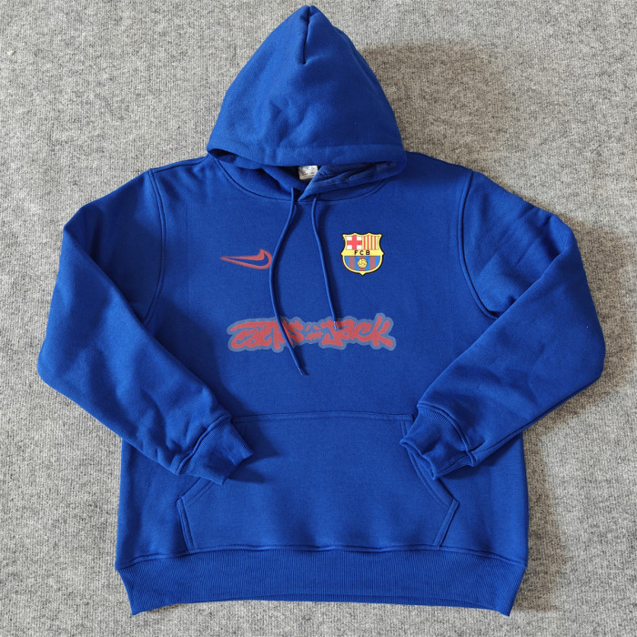 Barcelona Fleece Lined Hoodle Sweatshirt Training Jersey 25/26 (Multiple colors)