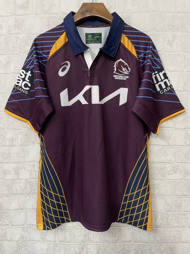 2025 Brisbane Broncos Captains Run Rugby Jersey