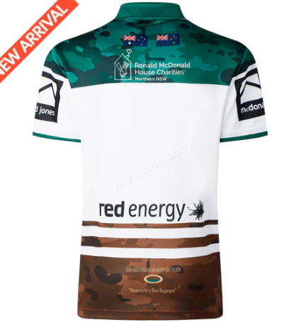 2025 Newcastle Knights  Anzac Rugby Jersey