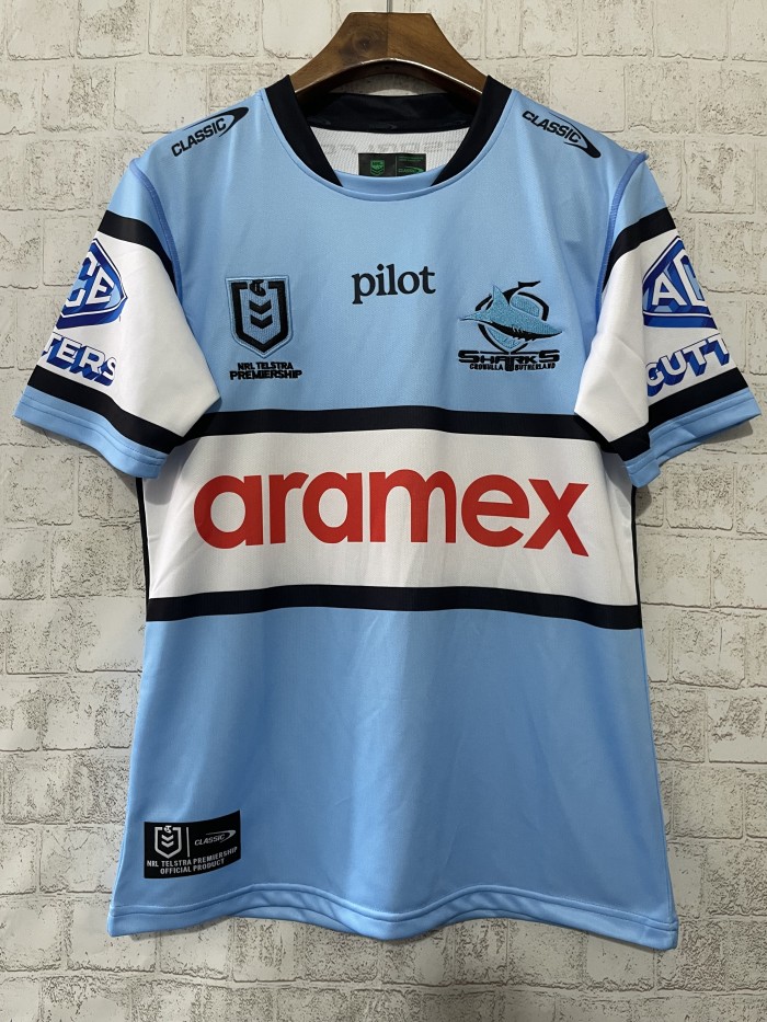 2025 Cronulla Sharks Home Rugby Jersey