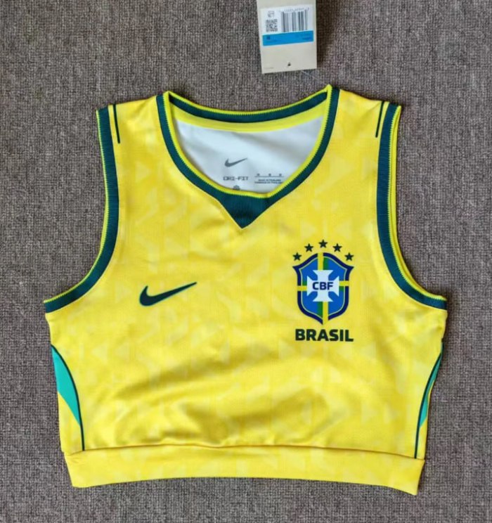 Brazil 2026 World Cup Home Women Vest Jersey