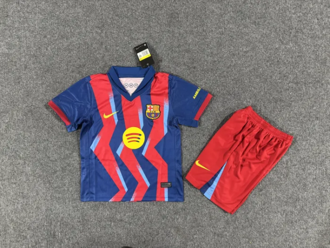 Barcelona Fourth Away Kids Kits 25/26