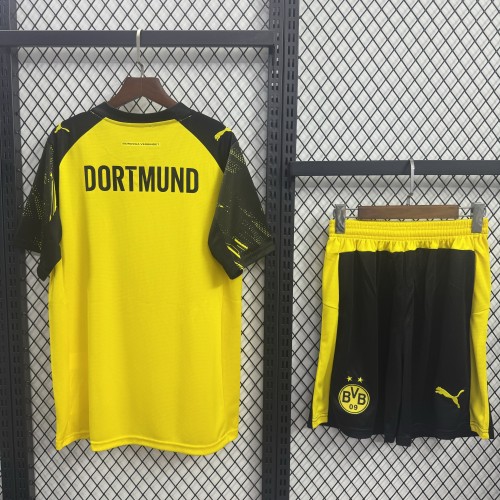 Borussia Dortmund Short Sleeve Home Adult Suit 25/26