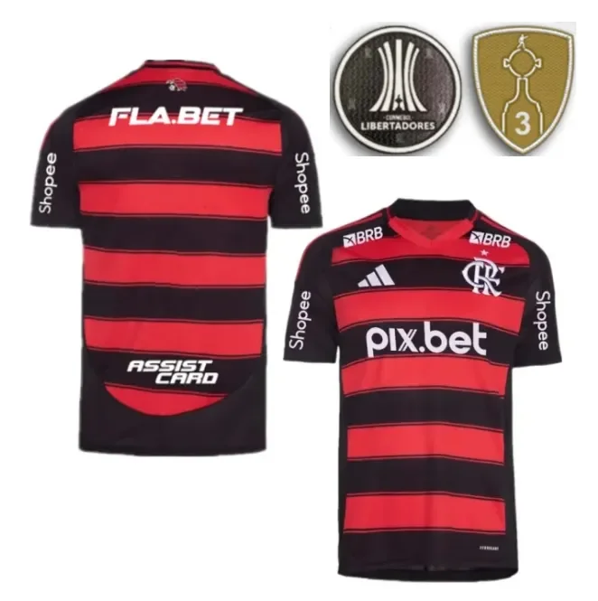 Flamengo Short Sleeve Home Adult Suit 25/26