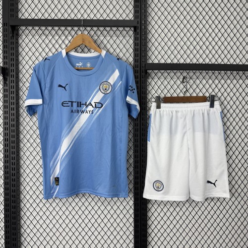 Manchester City Short Sleeve Home  Adult Suit 25/26