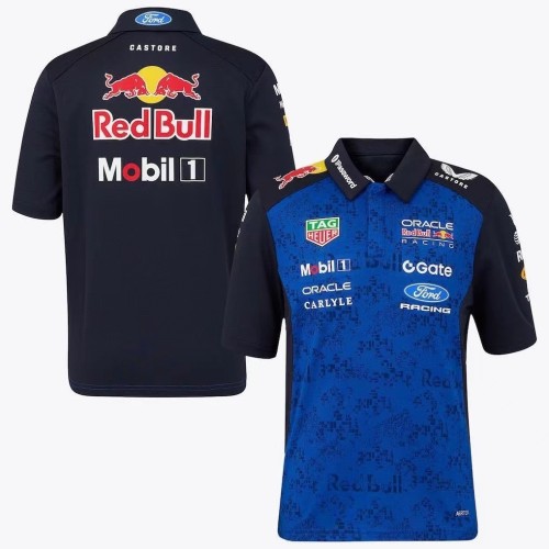2026 Red Bull Racing Polo shirt  Black and blue NO Number